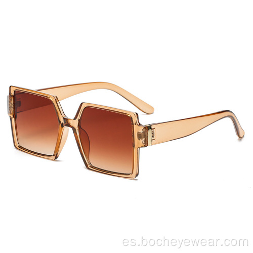 Nuevas gafas de sol cuadradas de montura grande Retro Gafas de sol para mujer de la misma tendencia en Europa y América Gafas de sol de calle para hombre s2112